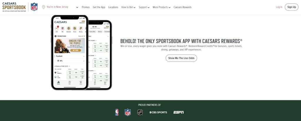 Caesars Sportsbook Online NJ