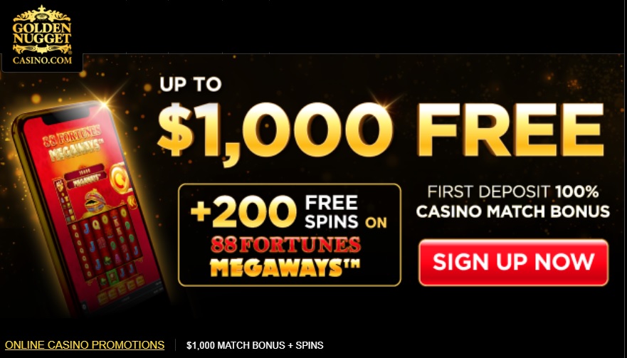 Golden Nugget NJ Bonus Code and free spins