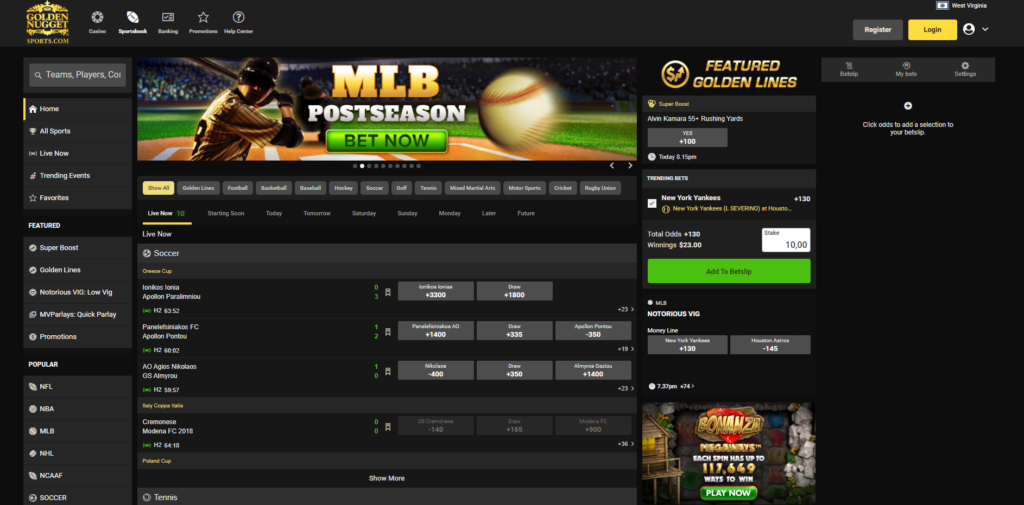 Golden Nugget Online Sportsbook NJ