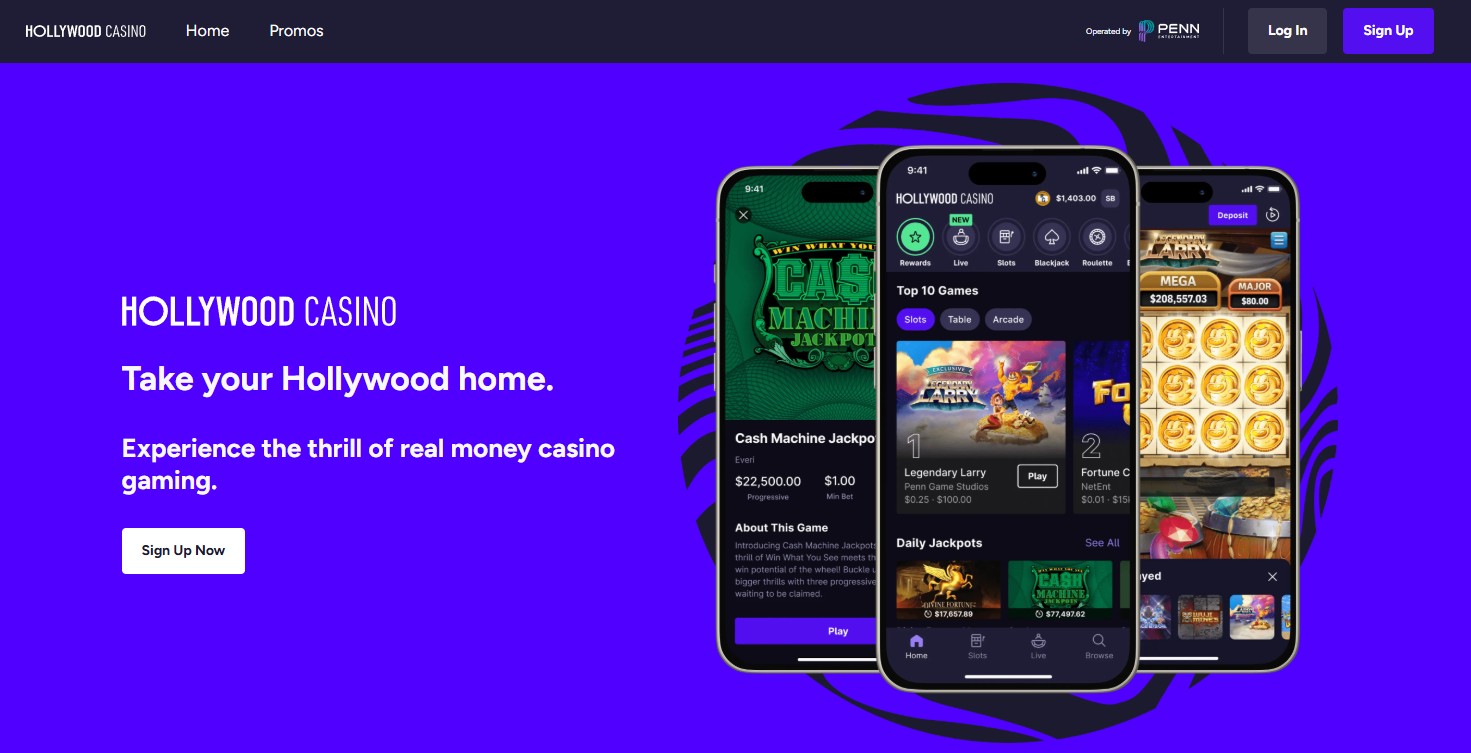 Hollywood Online NJ Casino Promo