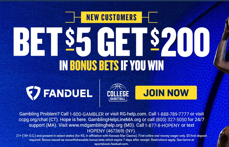 NJ sportsbook promotion for new users - fanduel