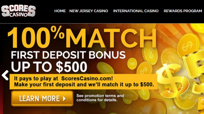 Scores Casino NJ Bonus