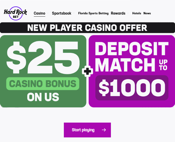 NJ Hard Rock Bet Casino Bonus Codes