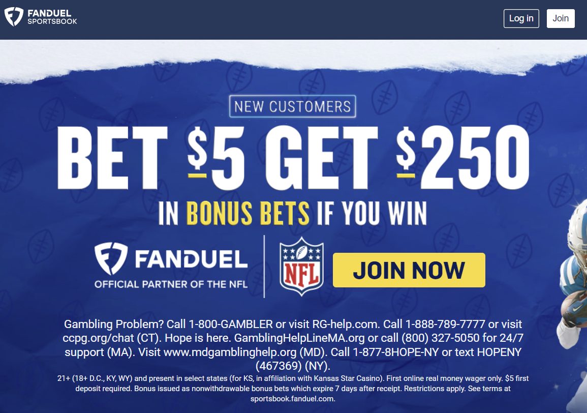 Fanduel NJ Sportsbook Bonus